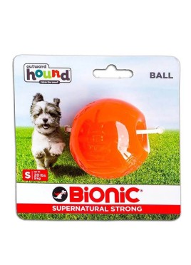 Outward Hound Bionic Opaque Ball Toy Small, Orange